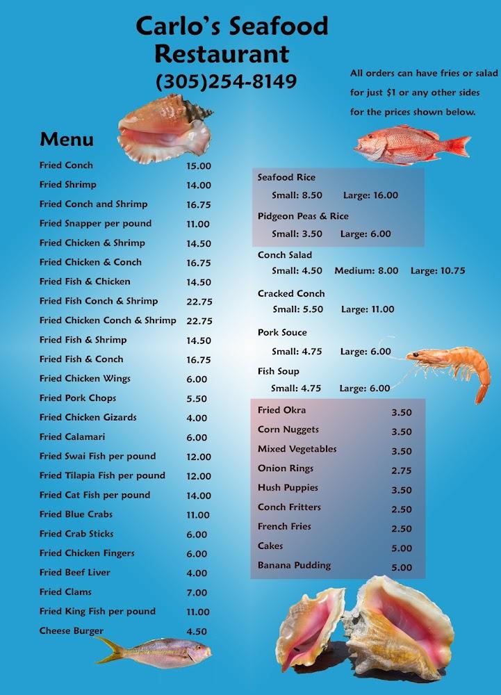 Carlo's Seafood Restaurant Menu image 1