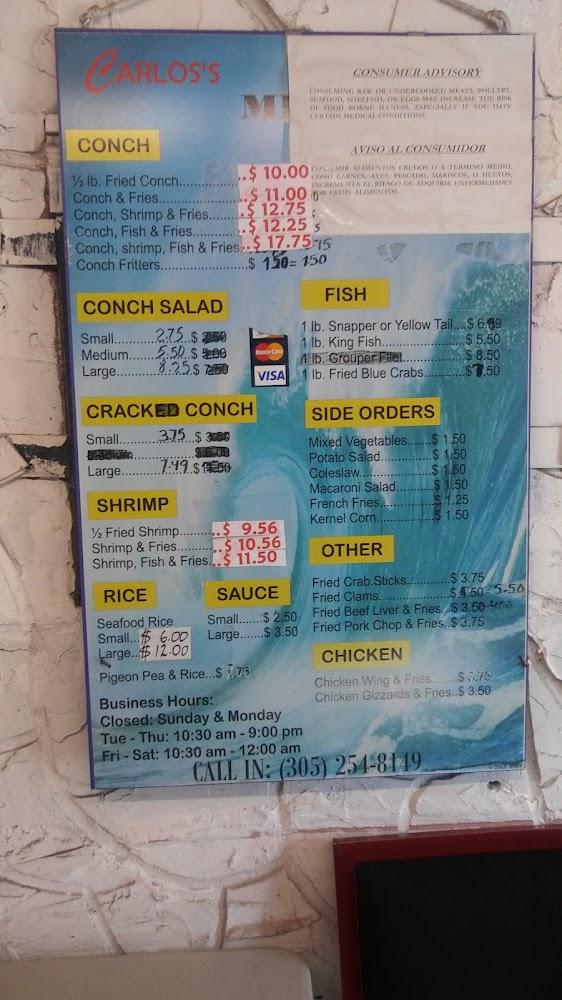 Carlo's Seafood Restaurant Menu image 2